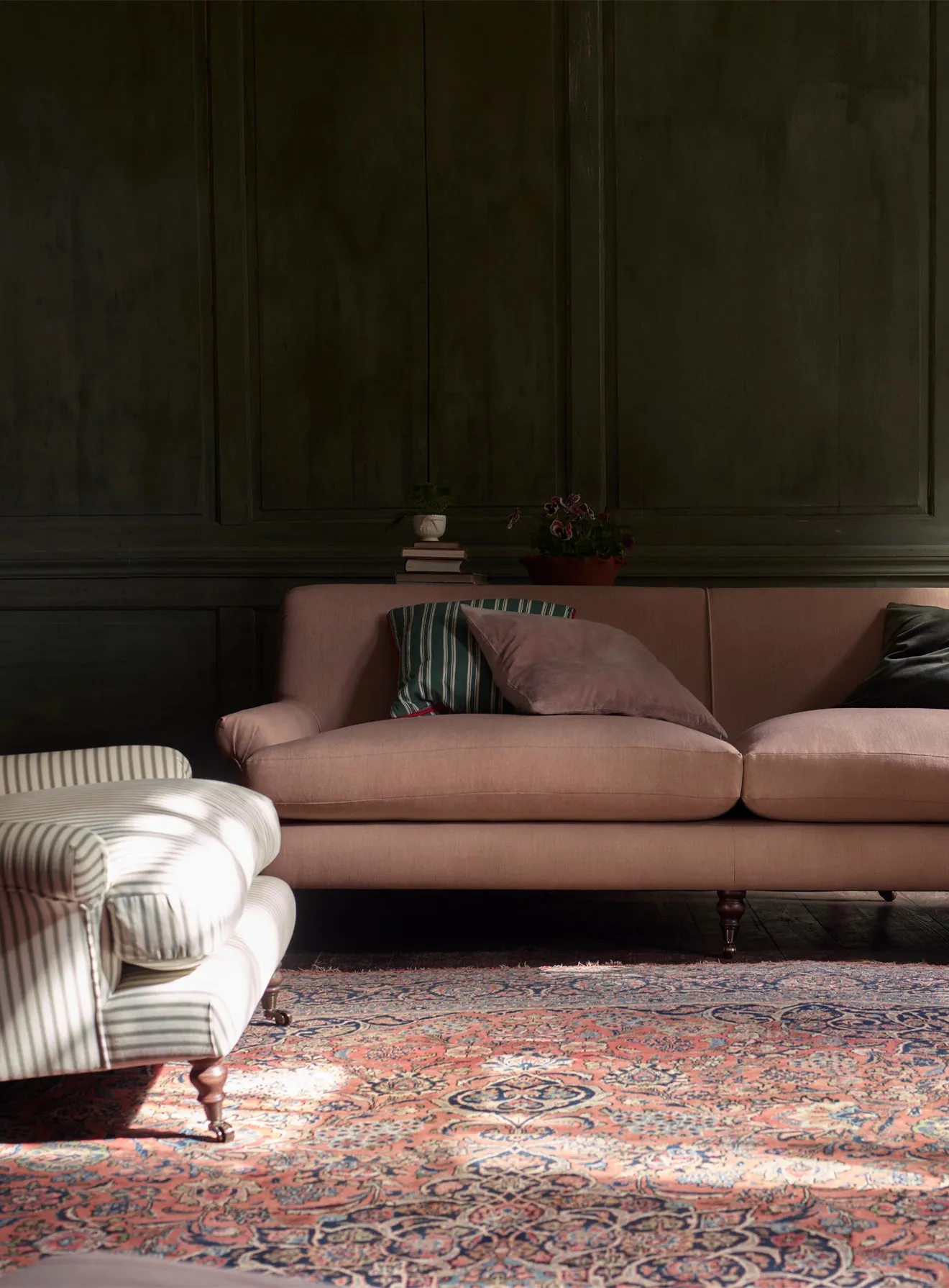 Remy Sofa, Three Seater, Plaster Pink Linen