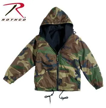 Reversible Lined Jacket With Hood