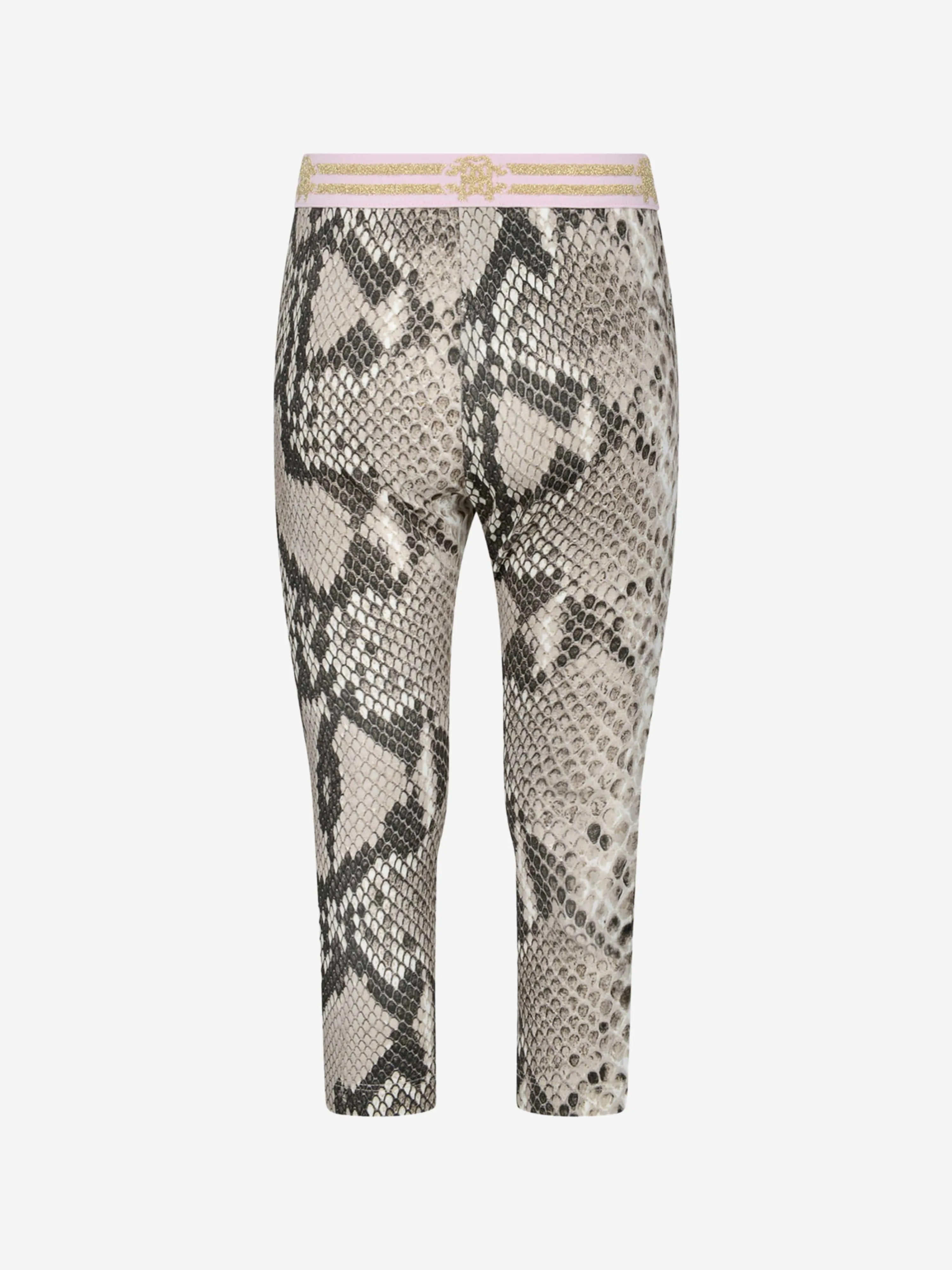 Roberto Cavalli Girls Python Leggings