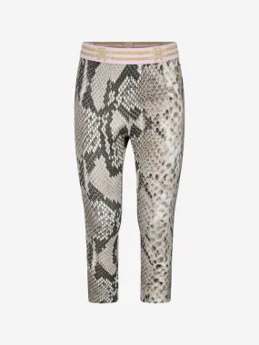 Roberto Cavalli Girls Python Leggings