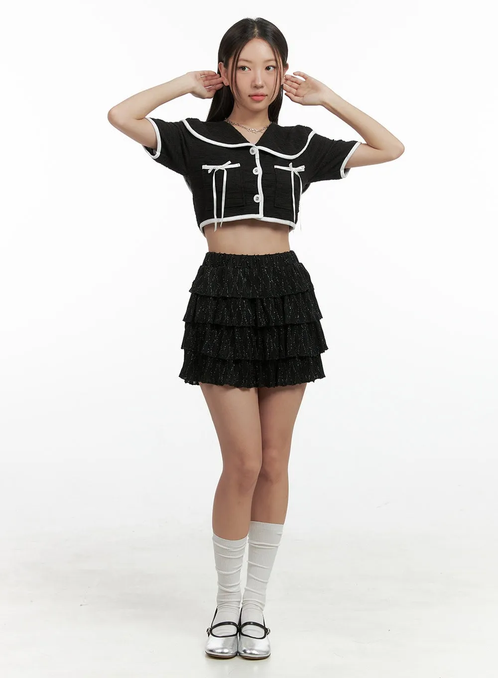 Ruffle Mini Skirt OG407