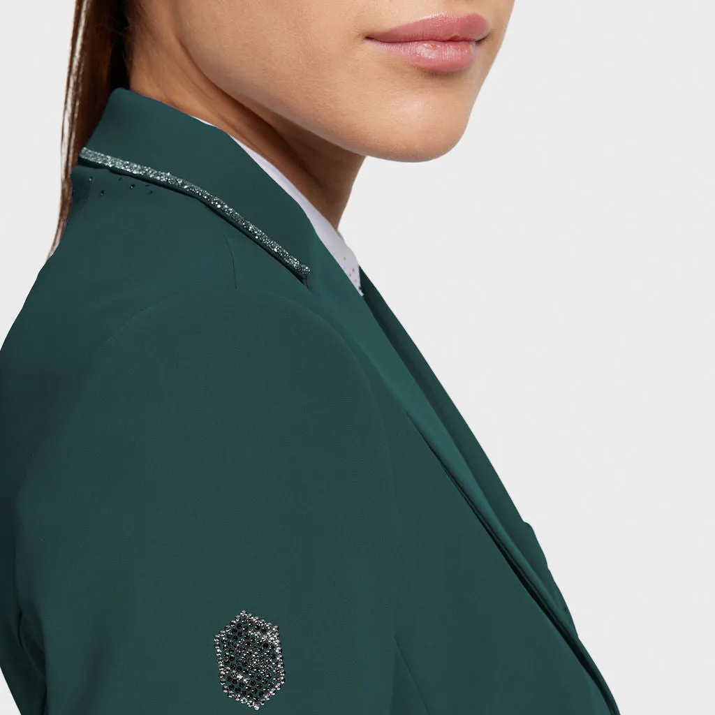 Samshield Victorine Crystal Fabric Ladies Competition Jacket - Posy Green Limited Edition