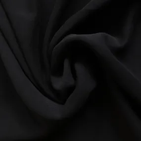 Sandwashed Viscose Twill - Black