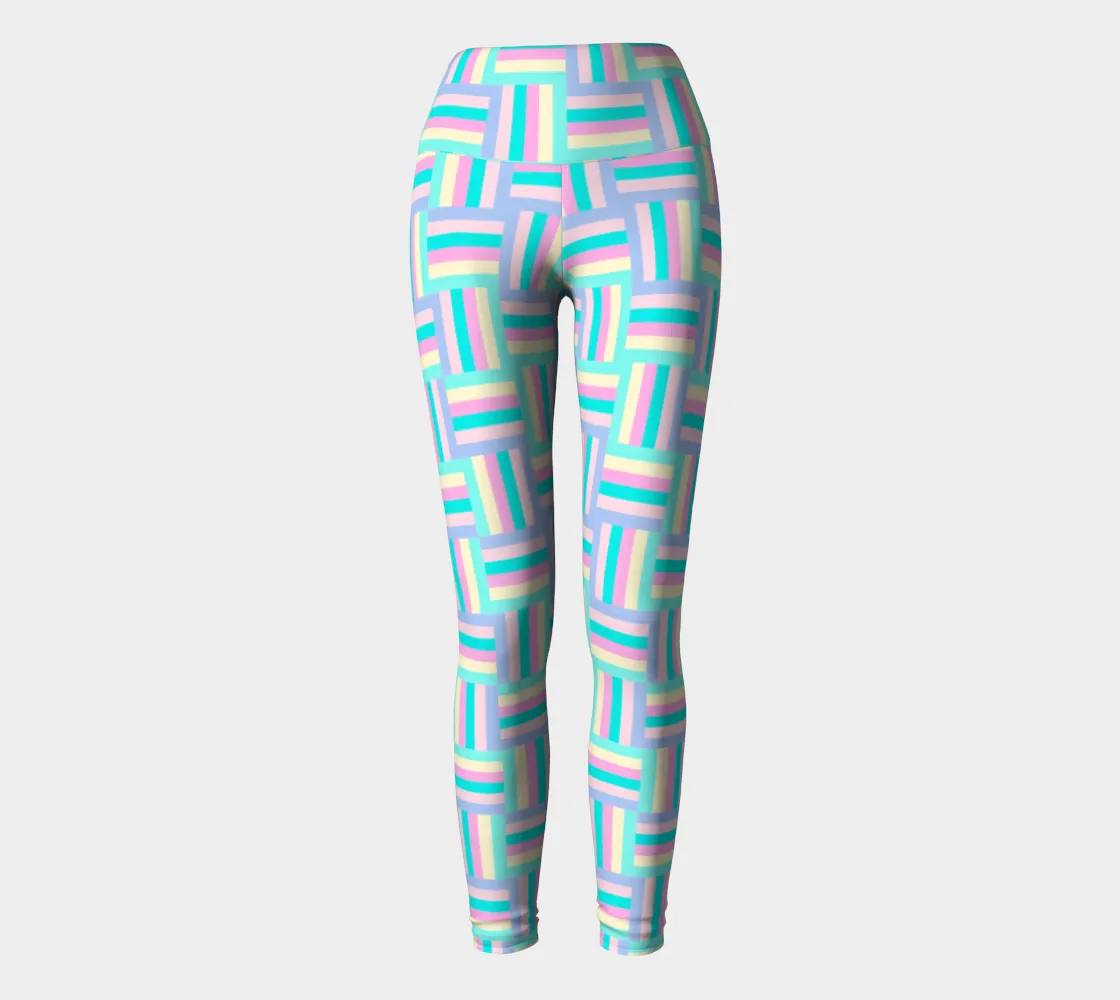 Screen Color Matrix Yoga Leggings