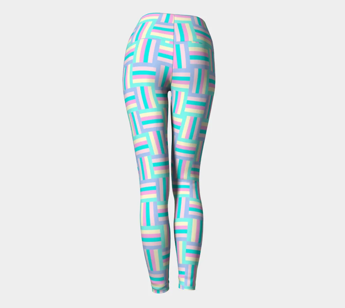 Screen Color Matrix Yoga Leggings