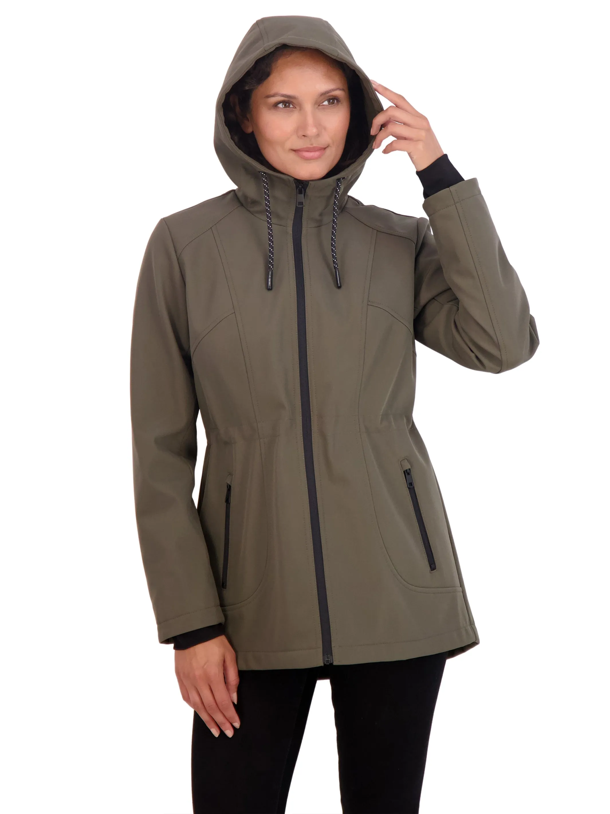 Sebby Collection Sport Women's Soft Shell Jacket with Hood