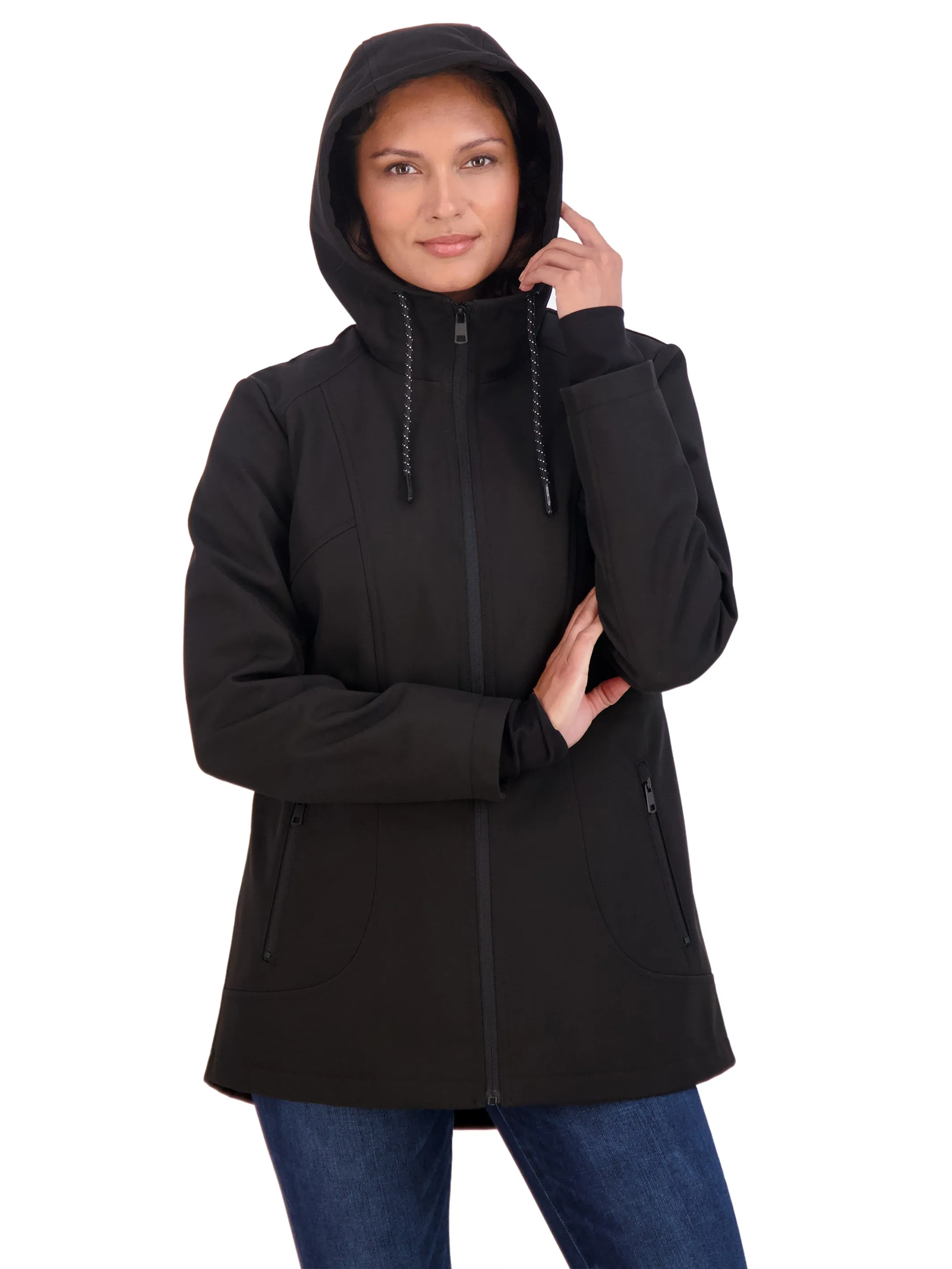 Sebby Collection Sport Women's Soft Shell Jacket with Hood