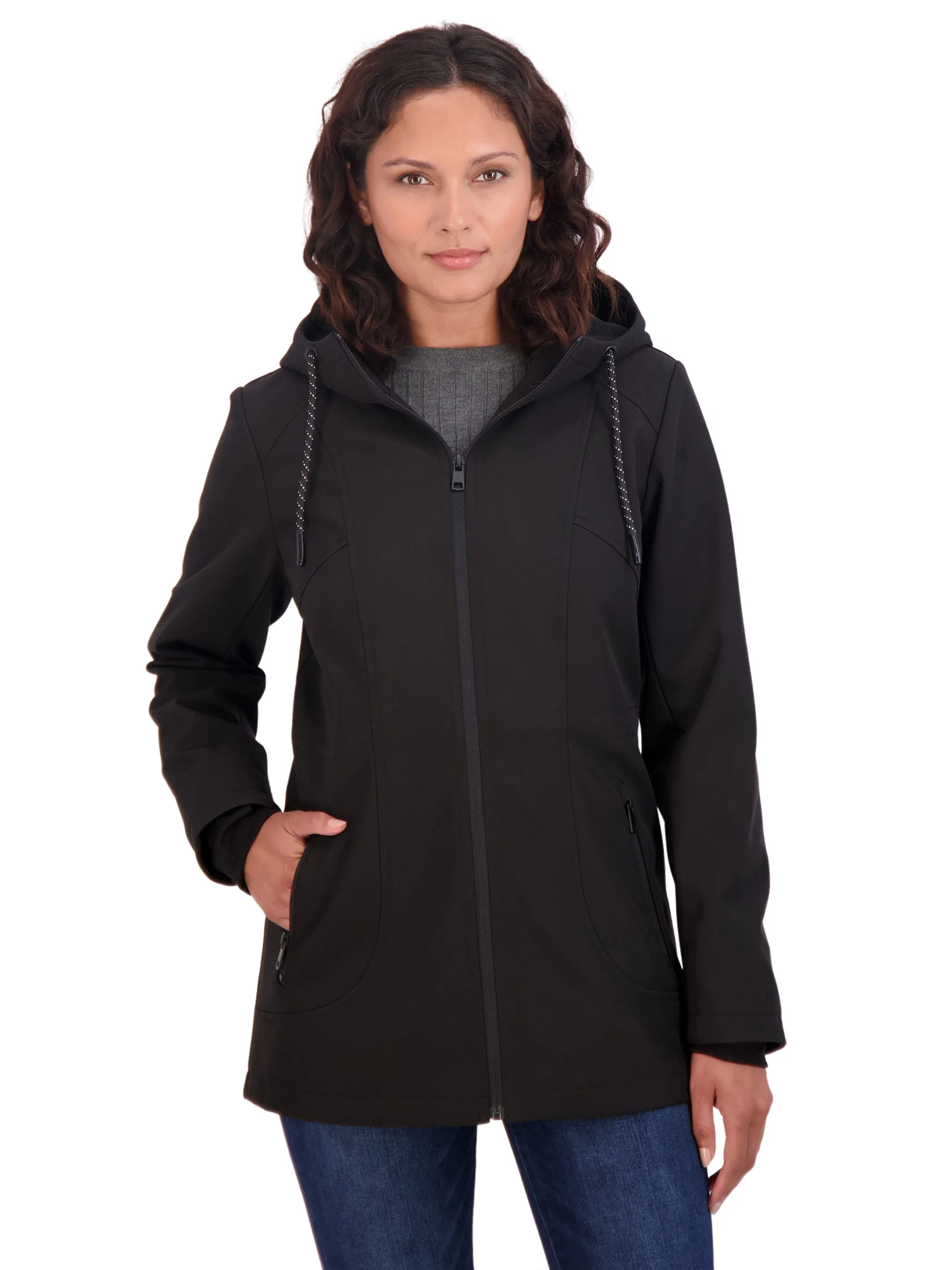 Sebby Collection Sport Women's Soft Shell Jacket with Hood