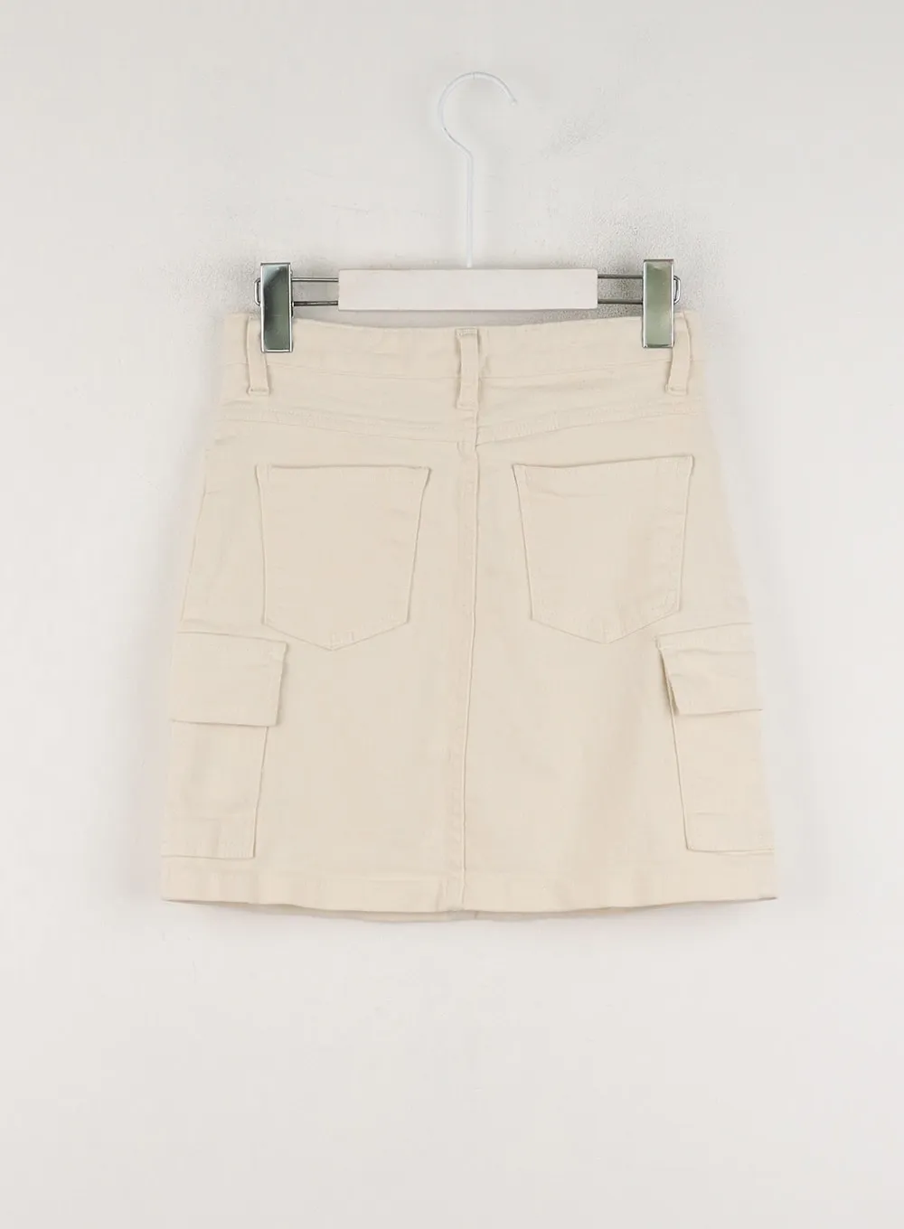 Solid Cargo Mini Skirt OD308