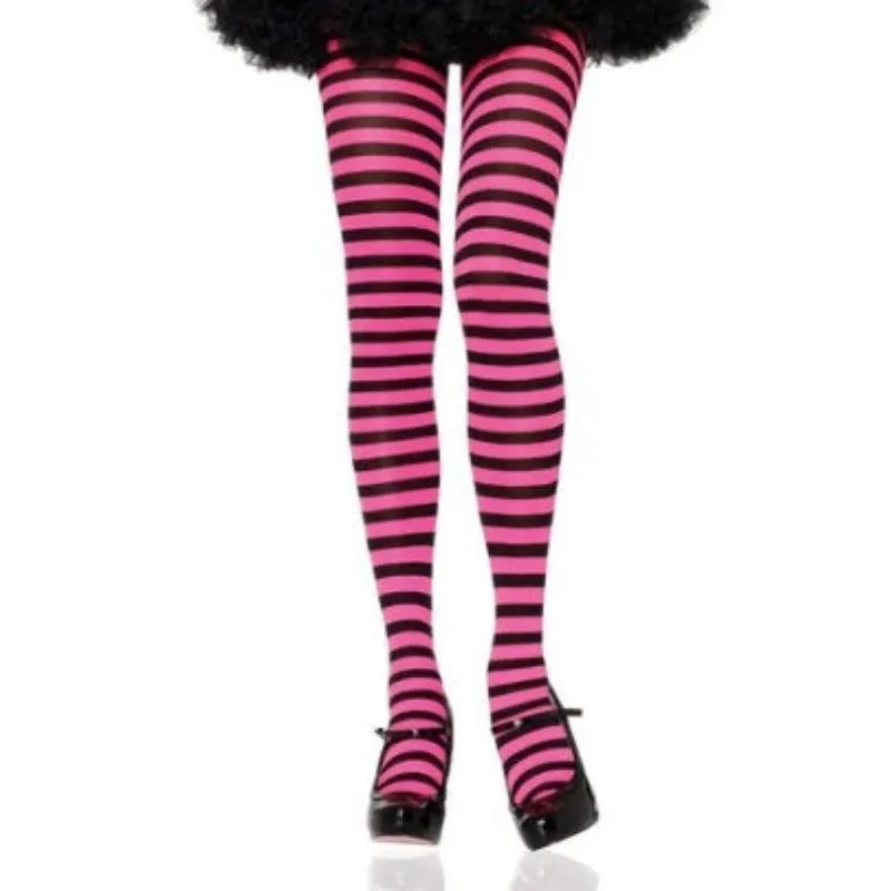 Striped Tights - Asst Colors - Leg Avenue