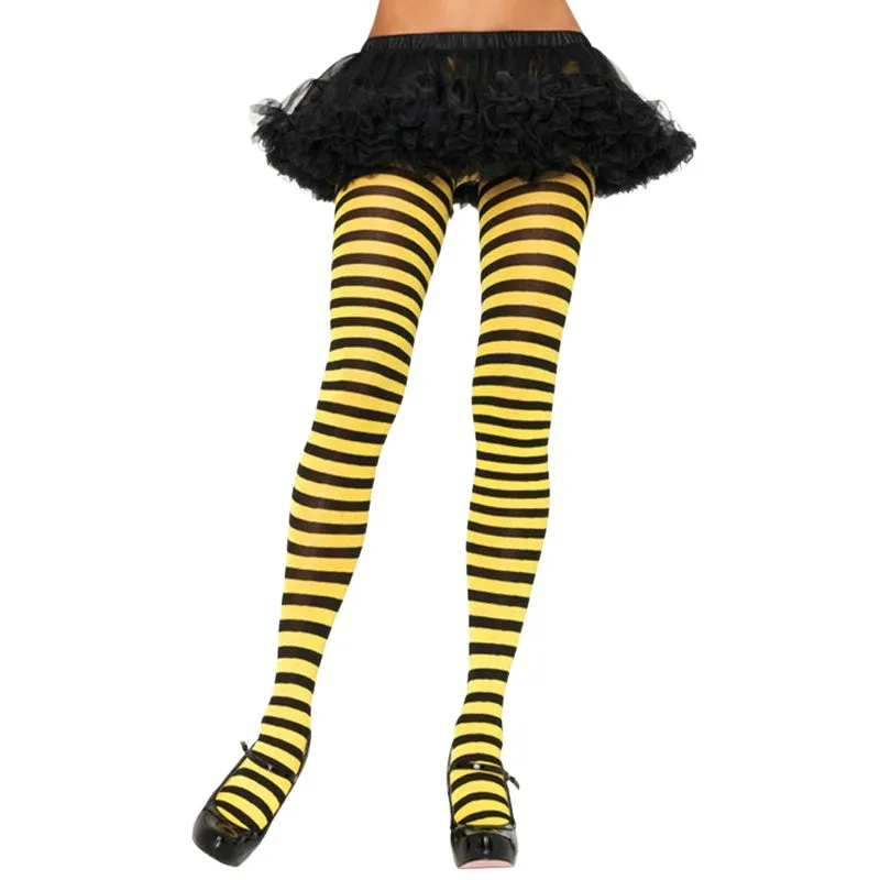 Striped Tights - Asst Colors - Leg Avenue