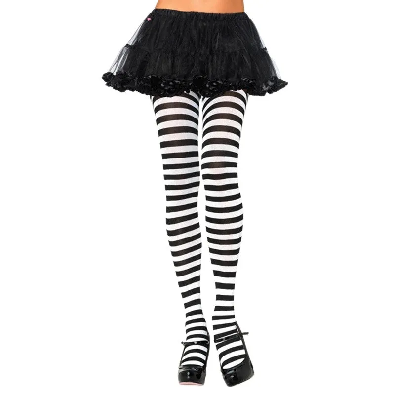 Striped Tights - Asst Colors - Leg Avenue