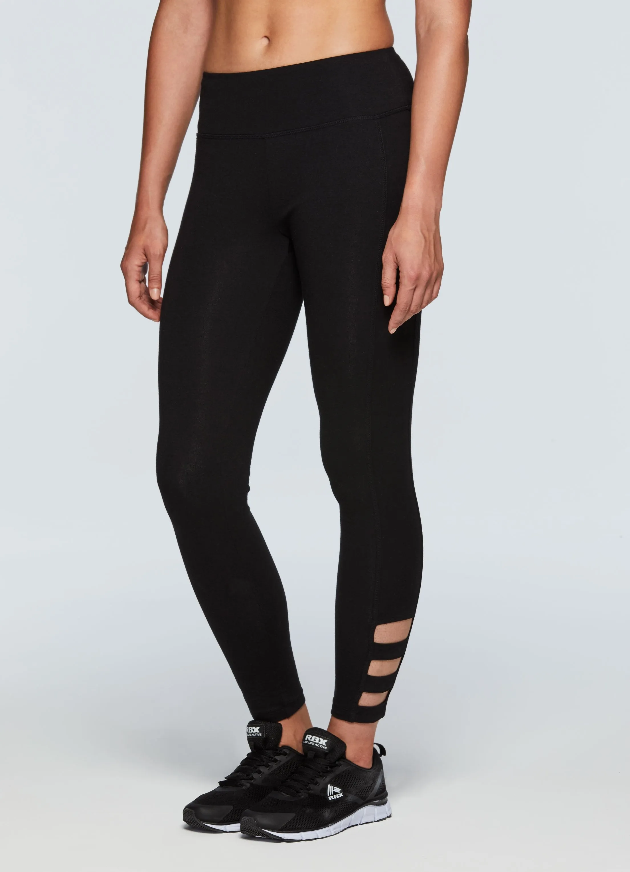 Studio Cotton Spandex Strappy Side Legging