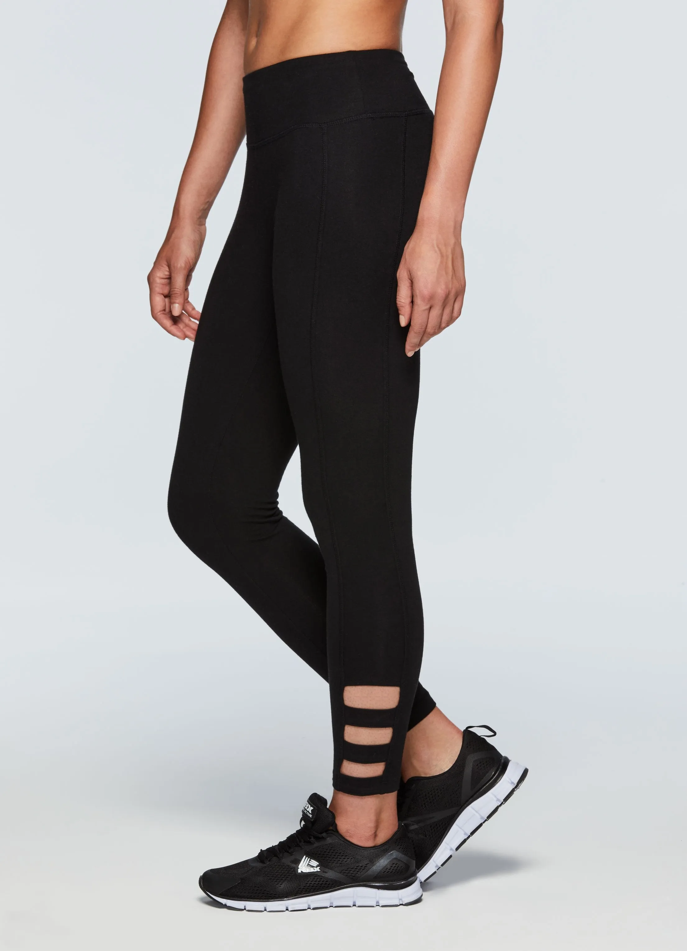 Studio Cotton Spandex Strappy Side Legging