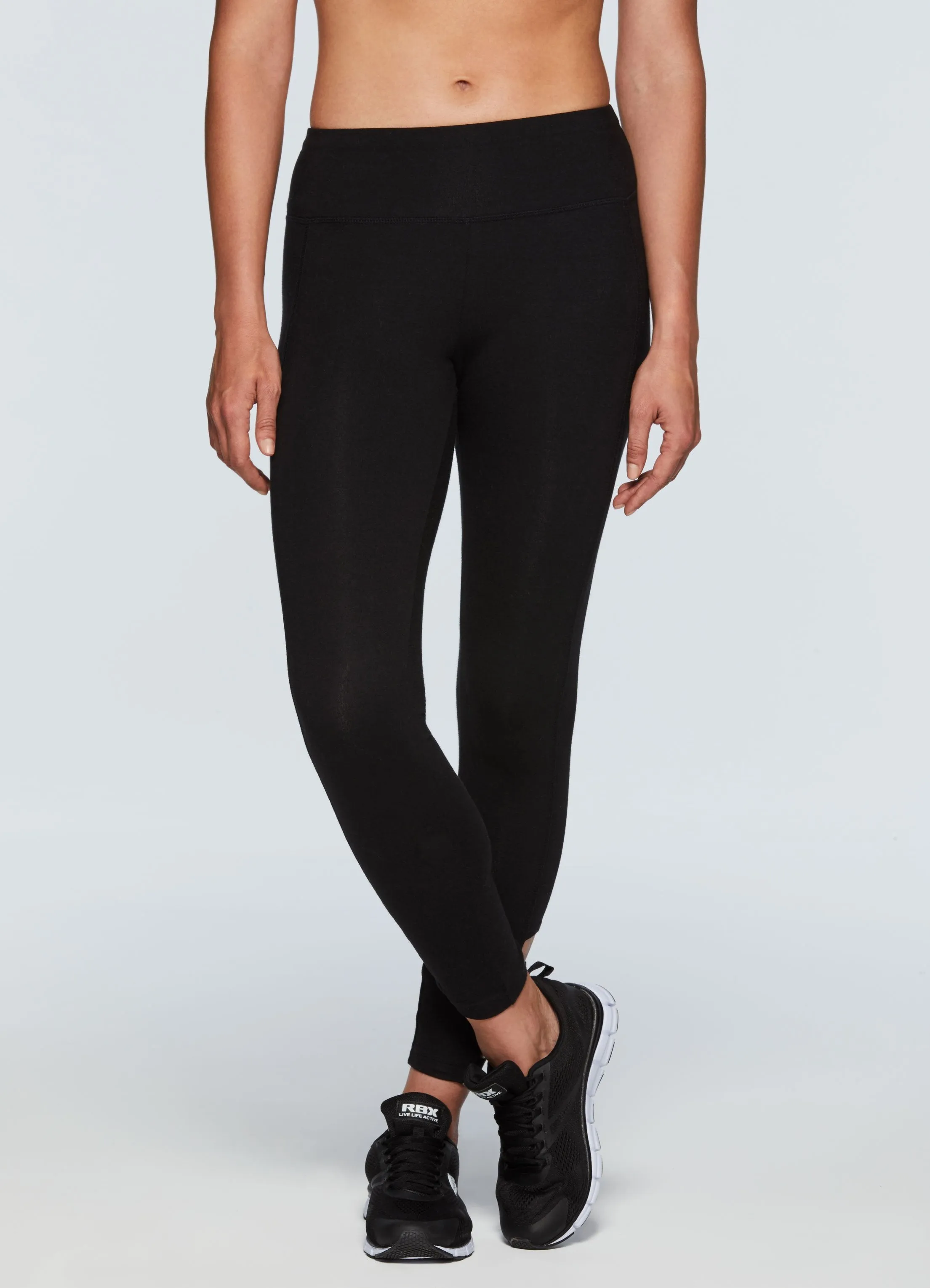 Studio Cotton Spandex Strappy Side Legging