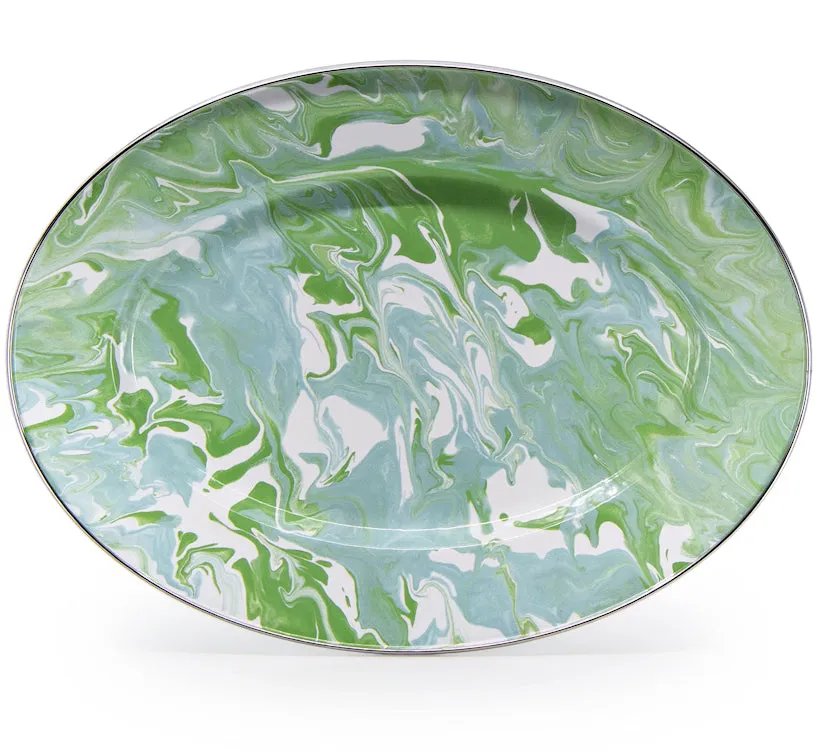 Swirling Seas Porcelain Enamelware Dinnerware