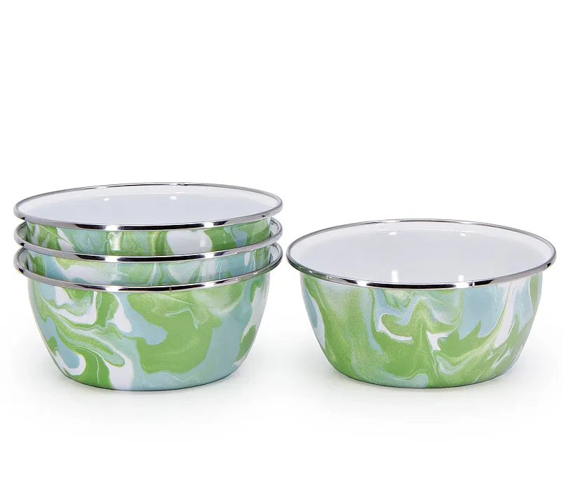 Swirling Seas Porcelain Enamelware Dinnerware