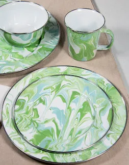 Swirling Seas Porcelain Enamelware Dinnerware