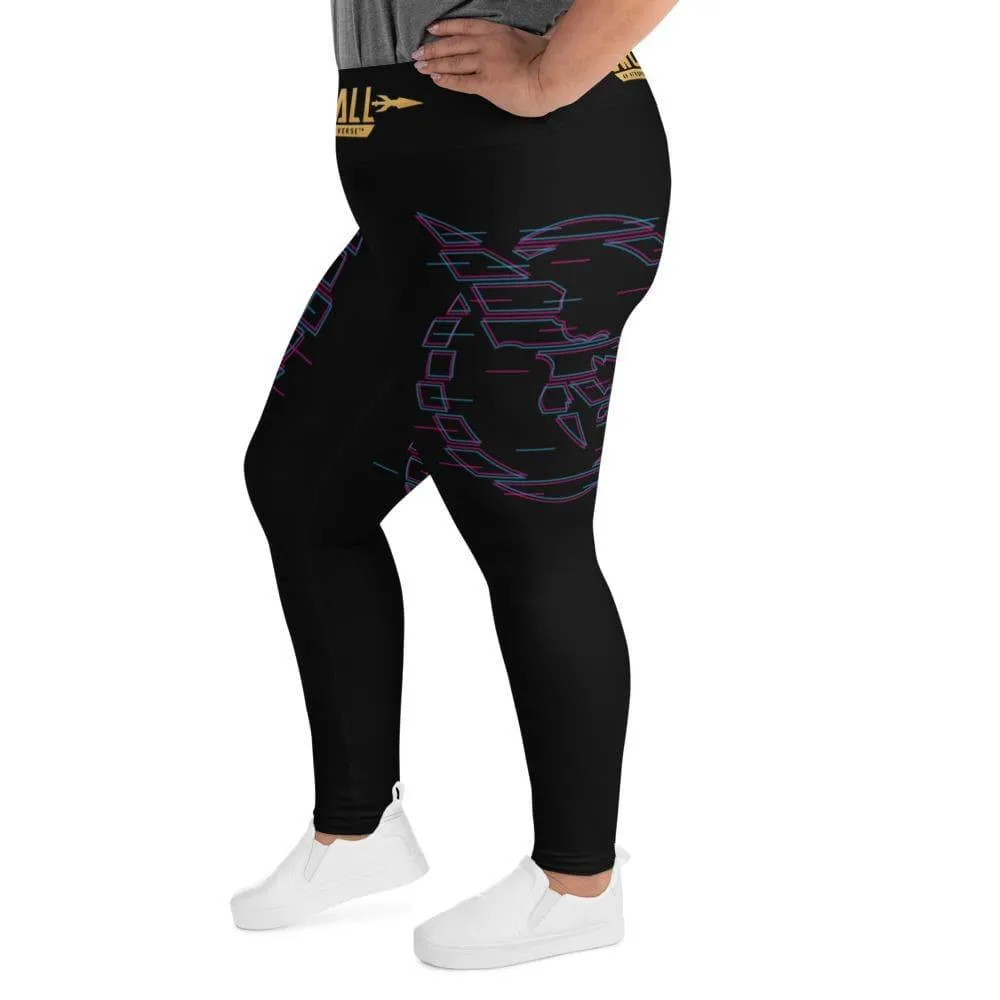 Swordsfall Synthwave Plus Size Leggings