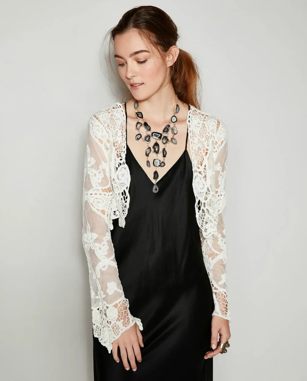 THE DELILAH LACE BOLERO JACKET