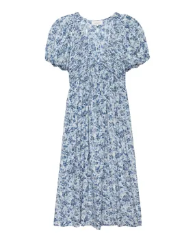 The Gallery Dress. -- Light Sky Pressed Floral Print