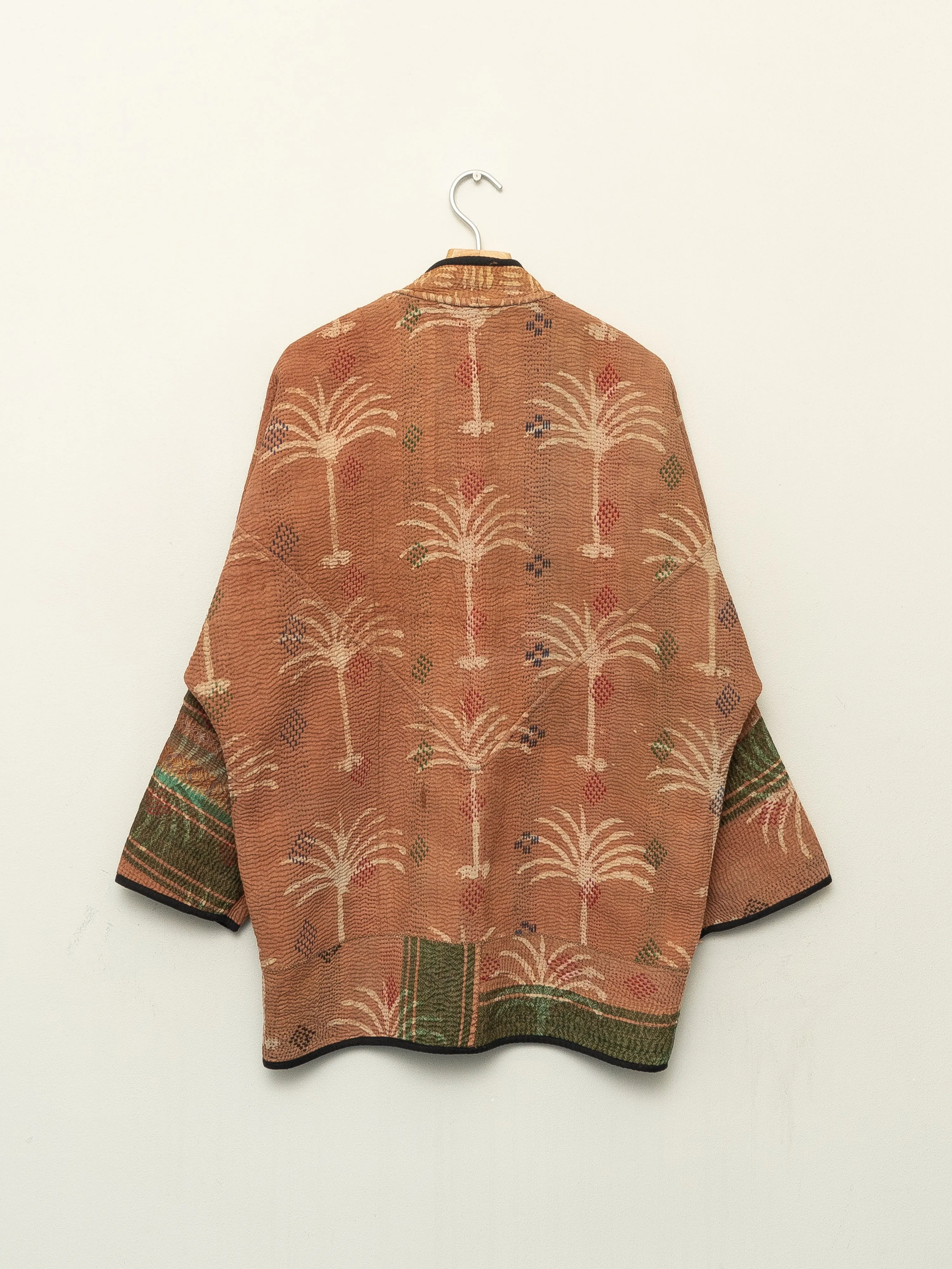 The Narmada Quilted Plant Dyed Kantha Jacket