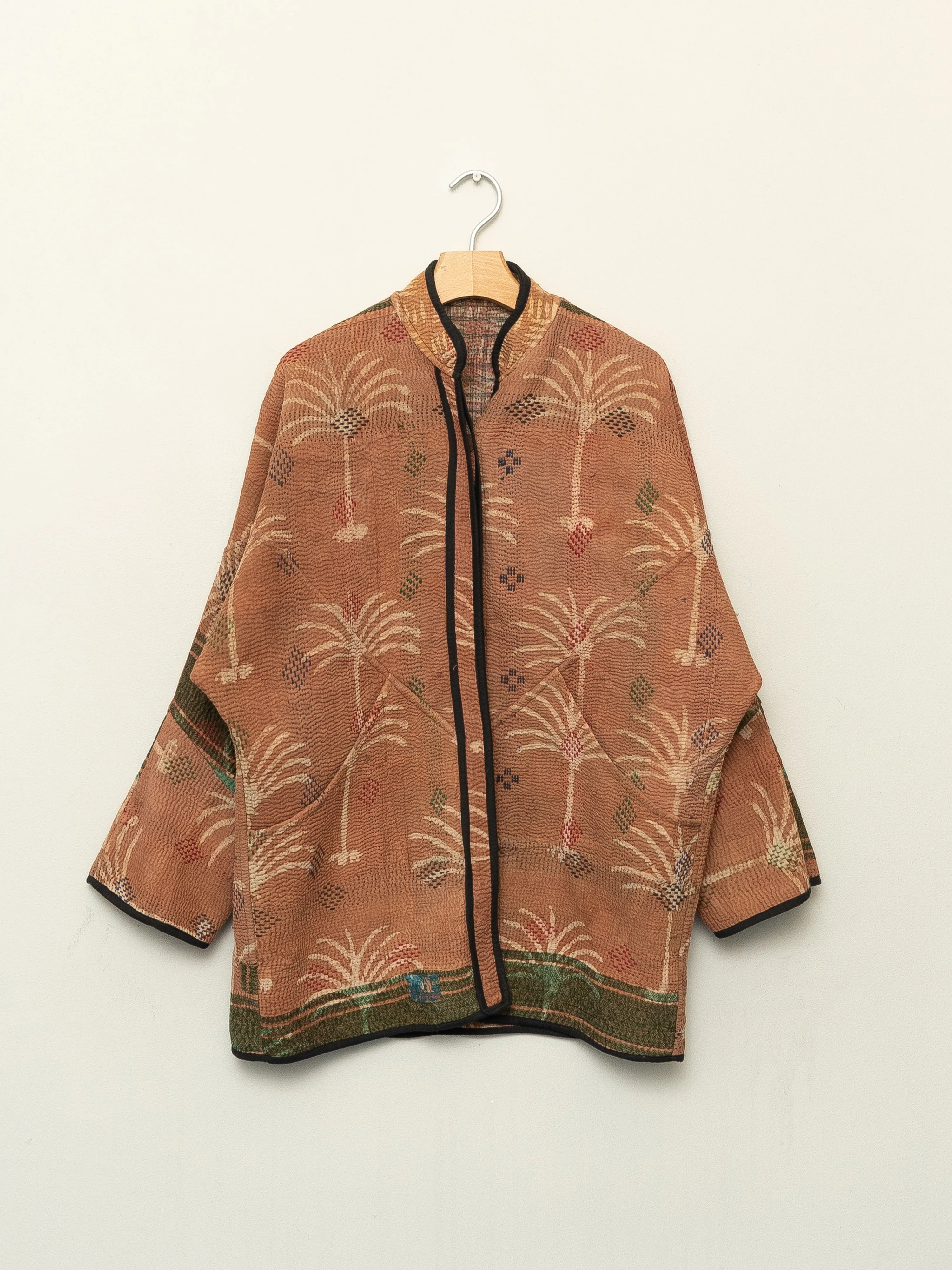 The Narmada Quilted Plant Dyed Kantha Jacket