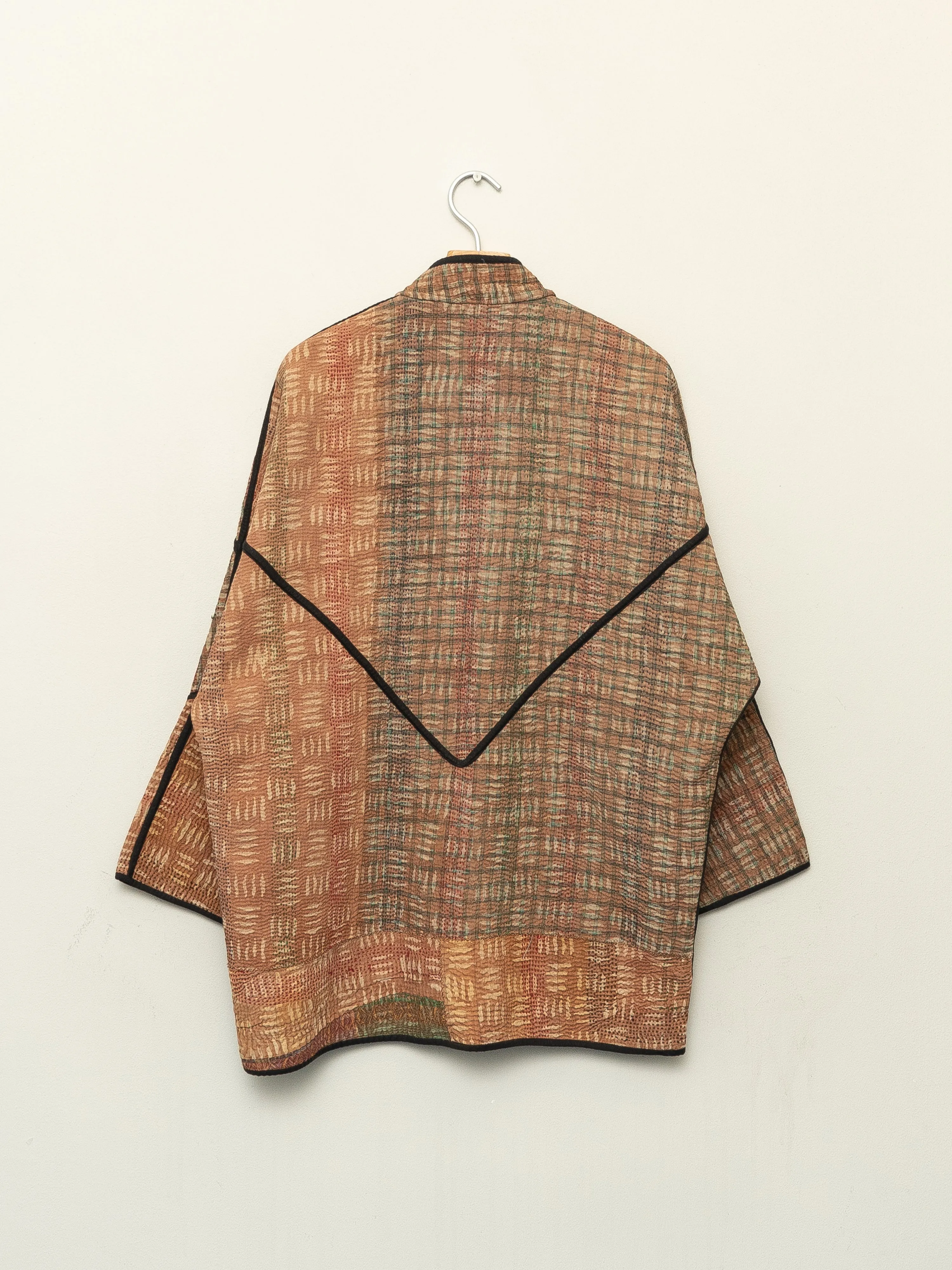 The Narmada Quilted Plant Dyed Kantha Jacket