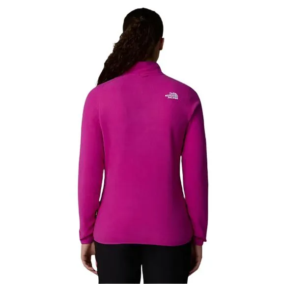 The North Face Womens 100 Glacier FZ Fleece Jacket Deep Mulberry