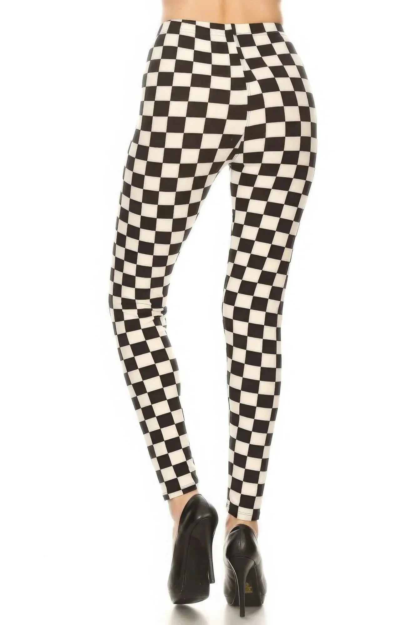 Trendy Checkered High-Waisted Leggings for Ultimate Comfort