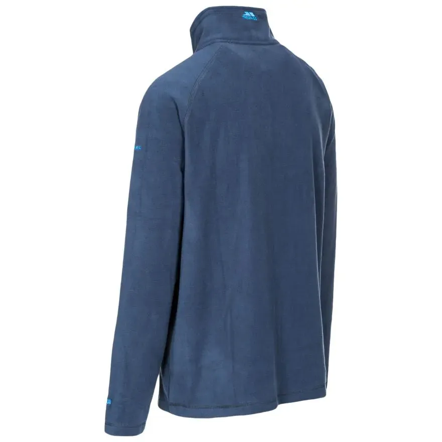 Trespass S Navy Blackford 1/2 Zip Mens Microfleece