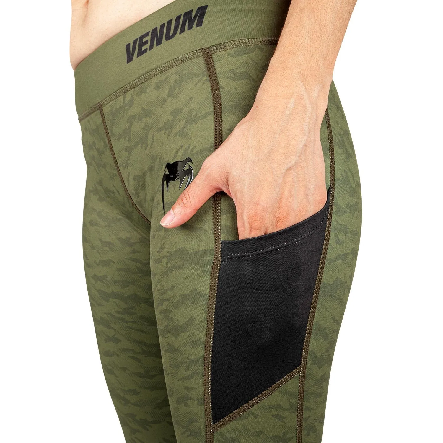 Venum Power 2.0 Leggings - For Women - Khaki/Black