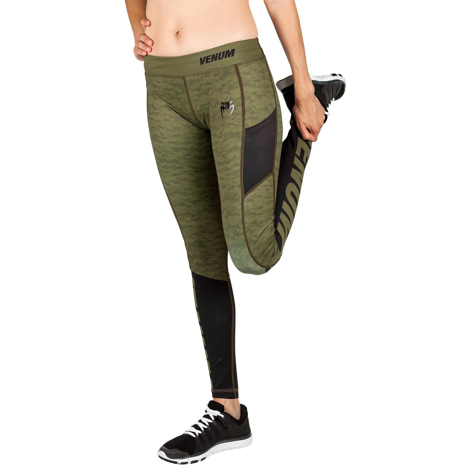 Venum Power 2.0 Leggings - For Women - Khaki/Black