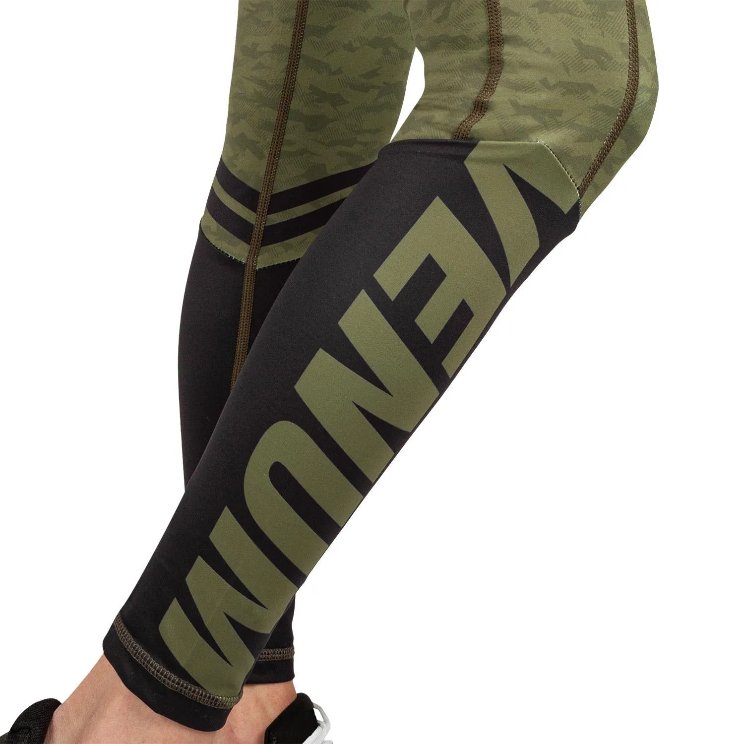 Venum Power 2.0 Leggings - For Women - Khaki/Black