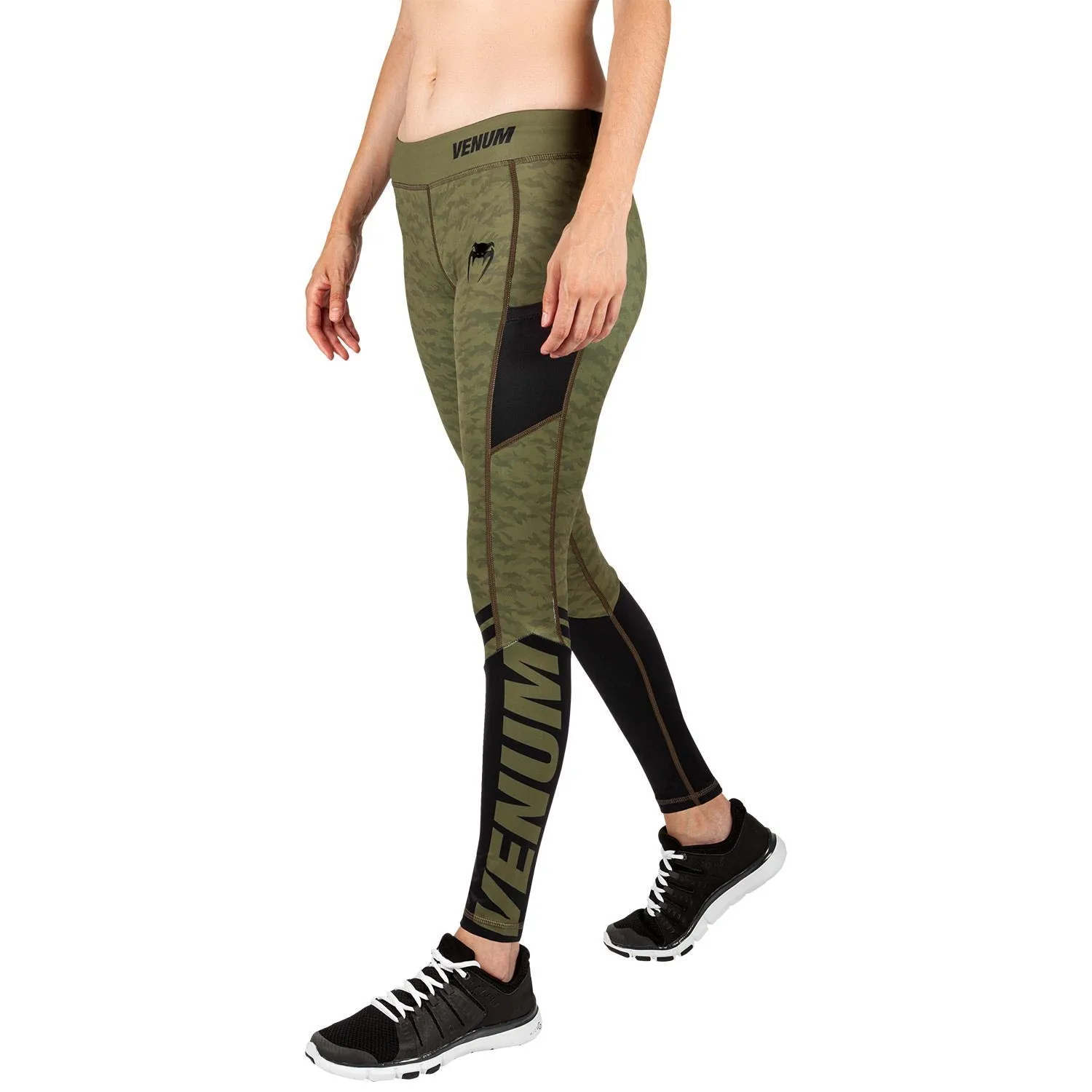 Venum Power 2.0 Leggings - For Women - Khaki/Black