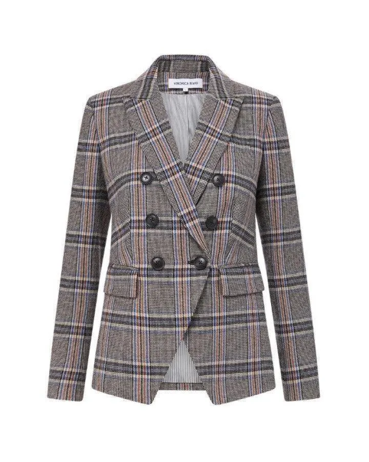 Veronica Beard Miller Multicolor Plaid Dickey Jacket