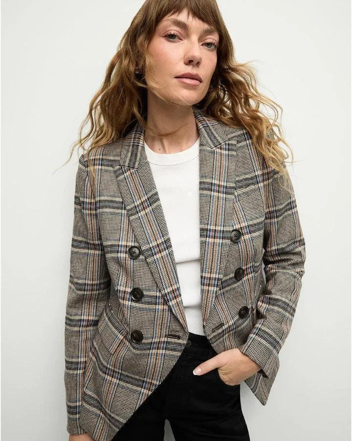 Veronica Beard Miller Multicolor Plaid Dickey Jacket