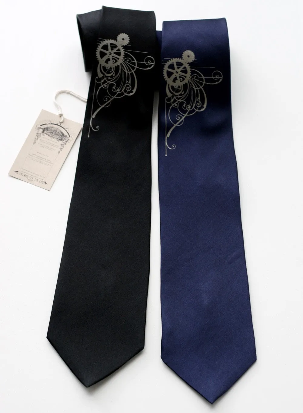 Victorian Gears Necktie, microfiber tie.