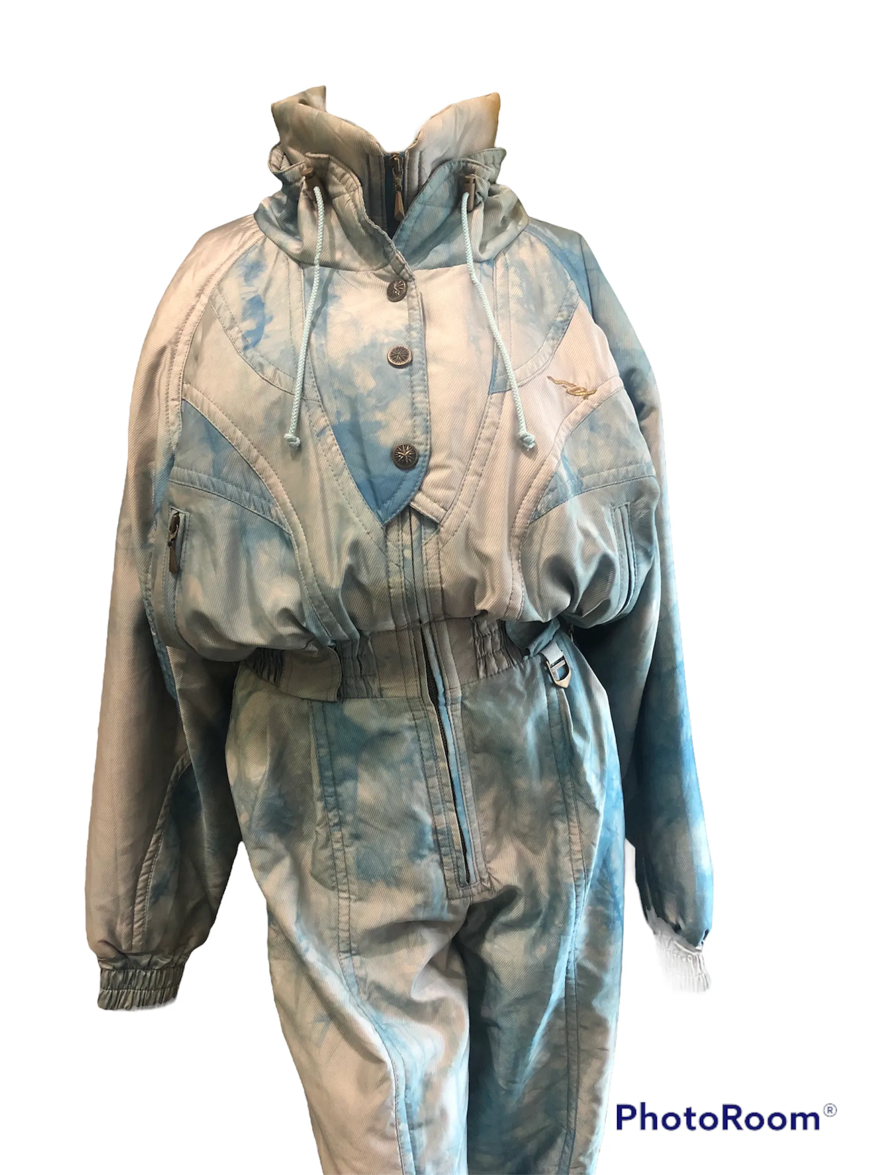 Vintage Descente Tie Dye Pattern Snow Suit