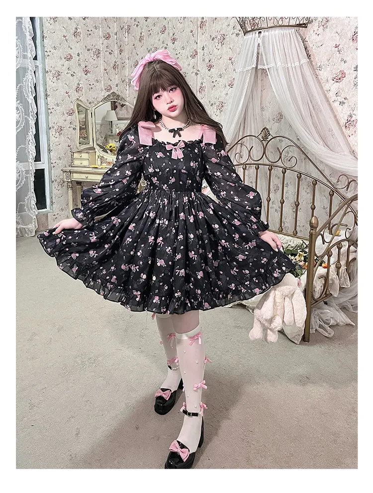 vintage floral dress PL53380