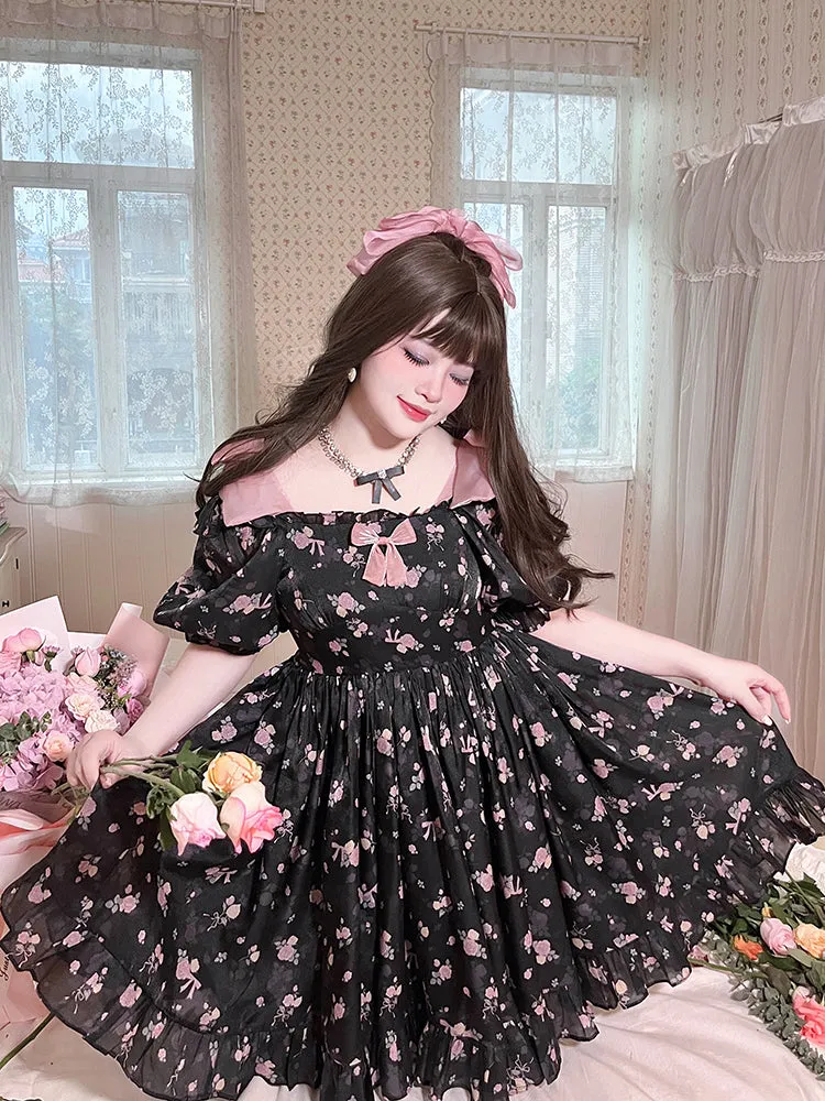 vintage floral dress PL53380