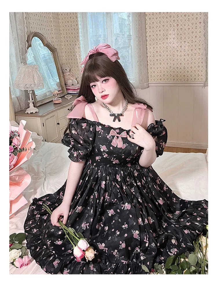 vintage floral dress PL53380