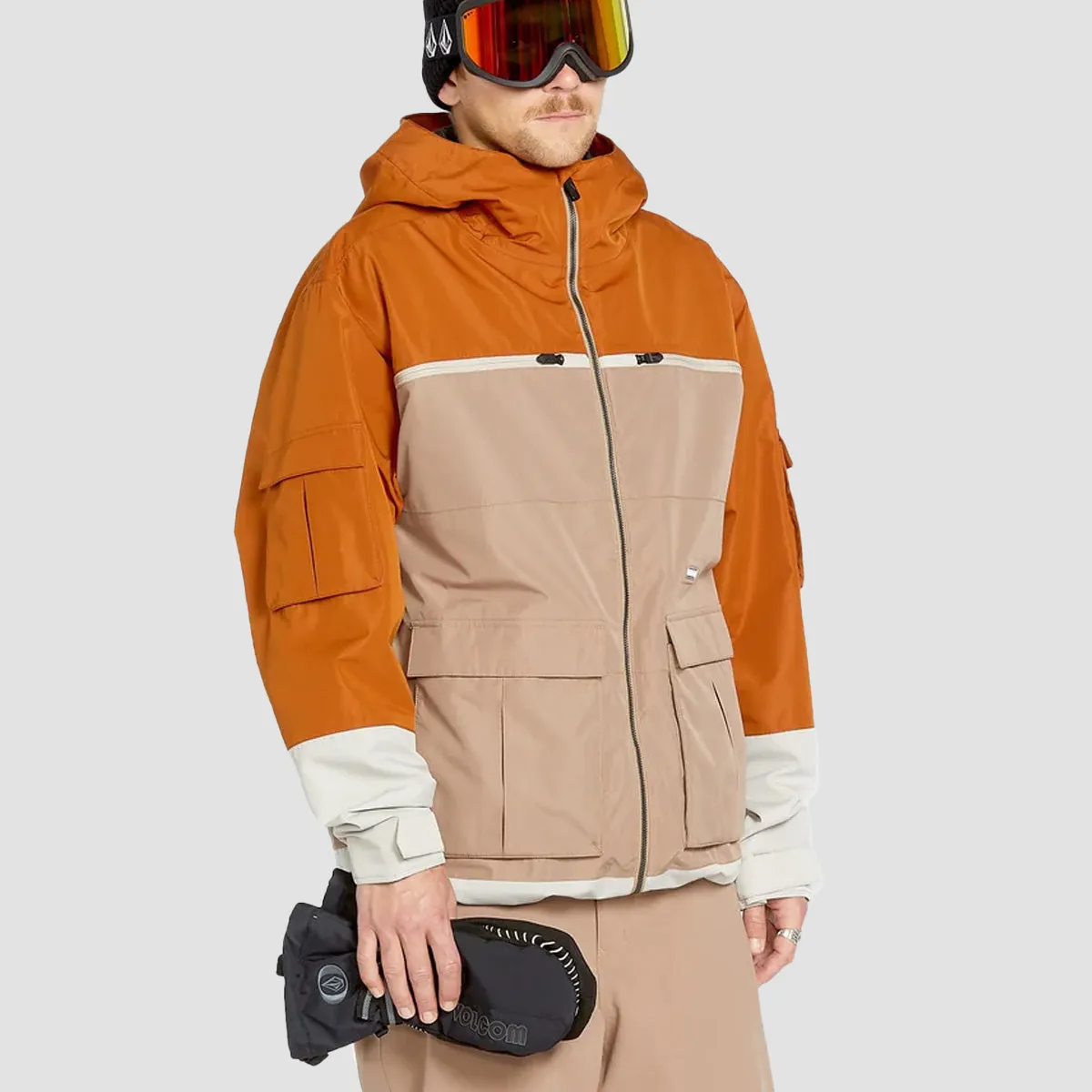 Volcom Nightbreaker 20K Snow Jacket Chestnut Brown