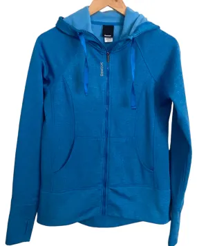 Warm Spring Azure Zipper Hooded Jacket