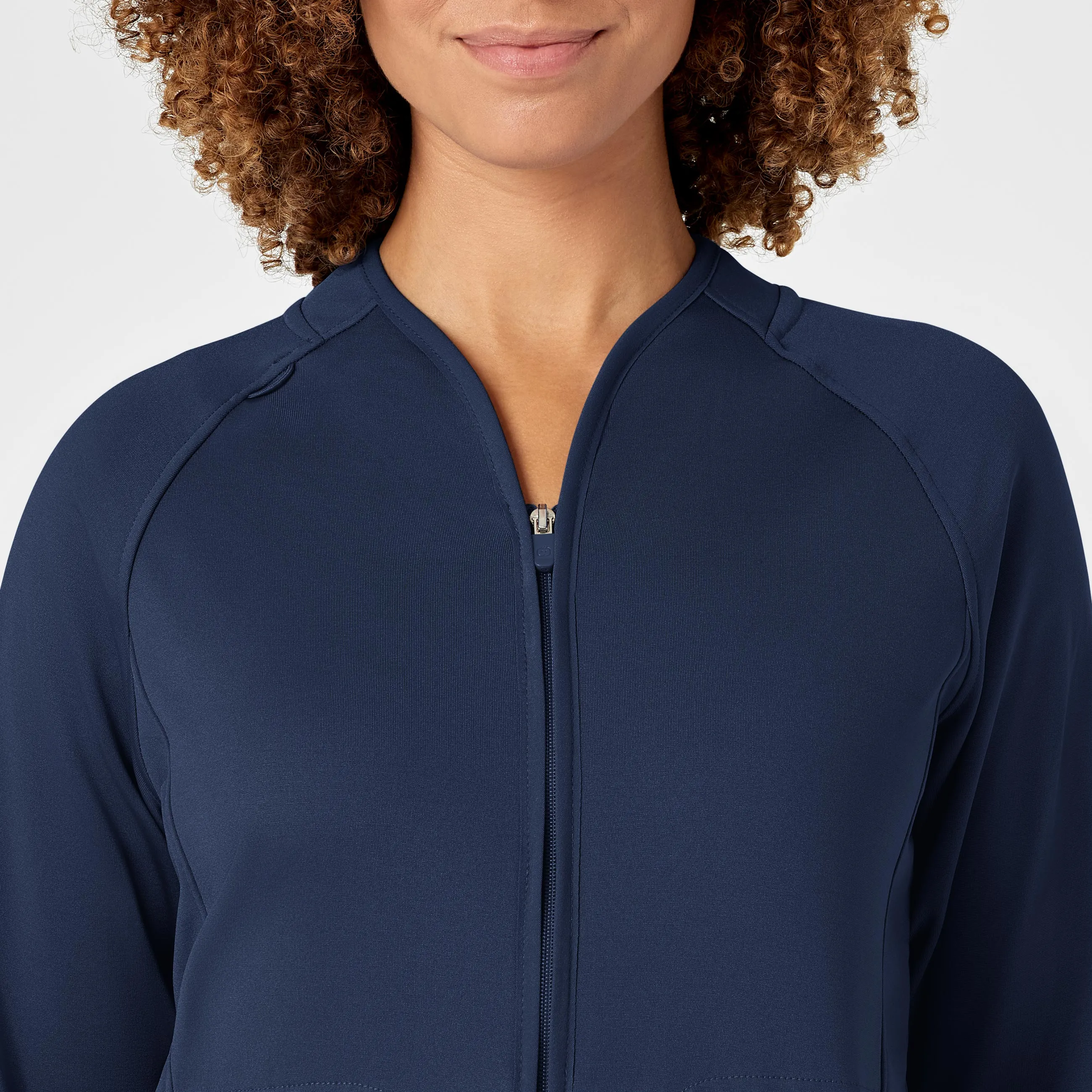 Women's Fleece Full Zip Jacket - Navy