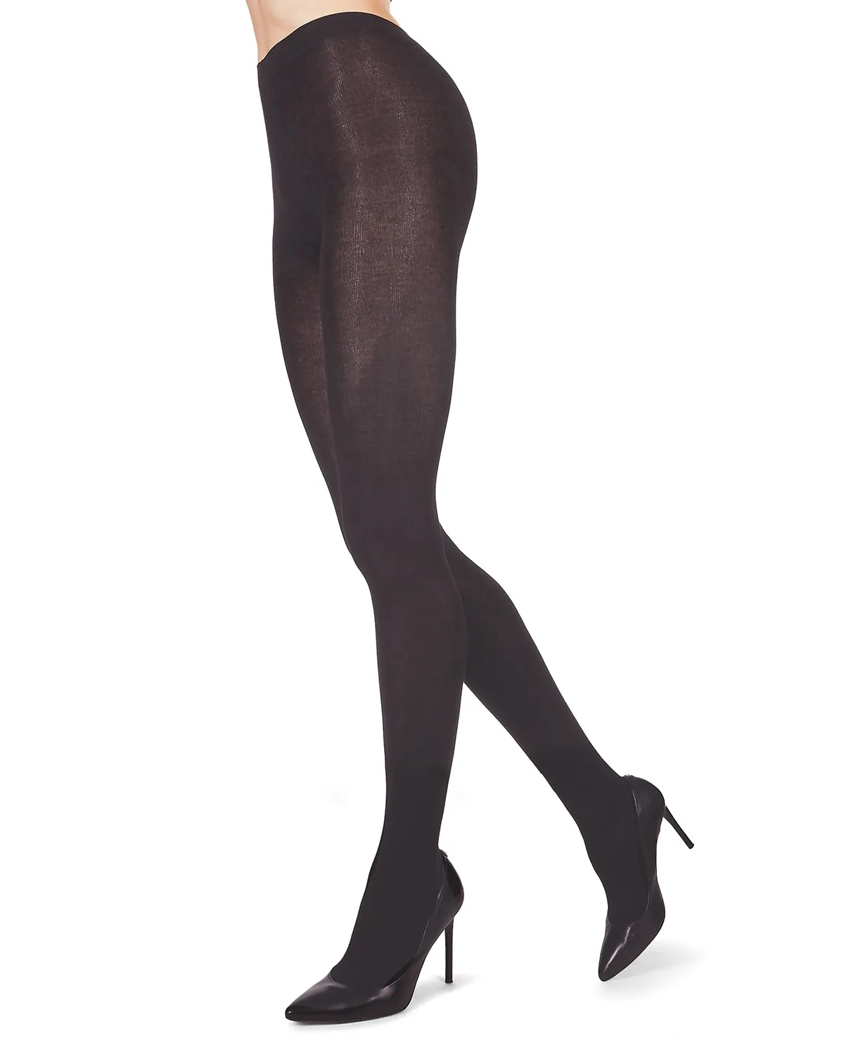 Women's Ultra-Soft Bamboo Blend Basic Flat Knit Tights