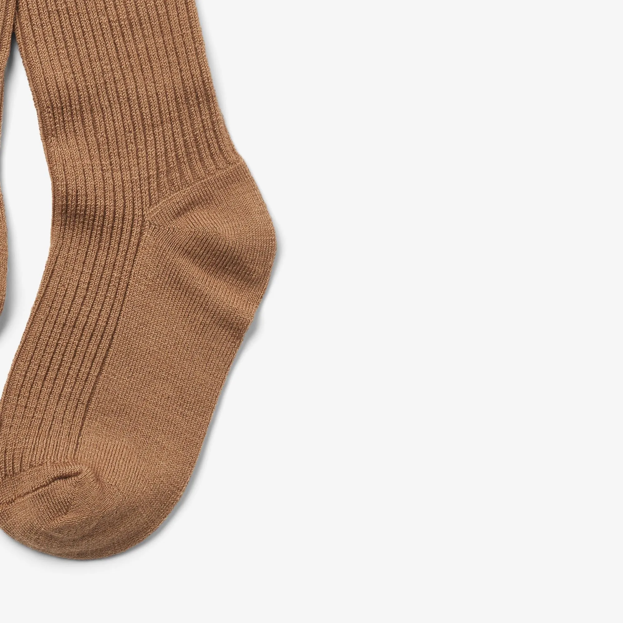 Wool Rib Tights Robin - caramel