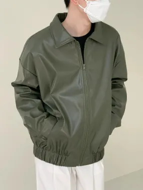 Zhou Essential Faux Leather Jacket