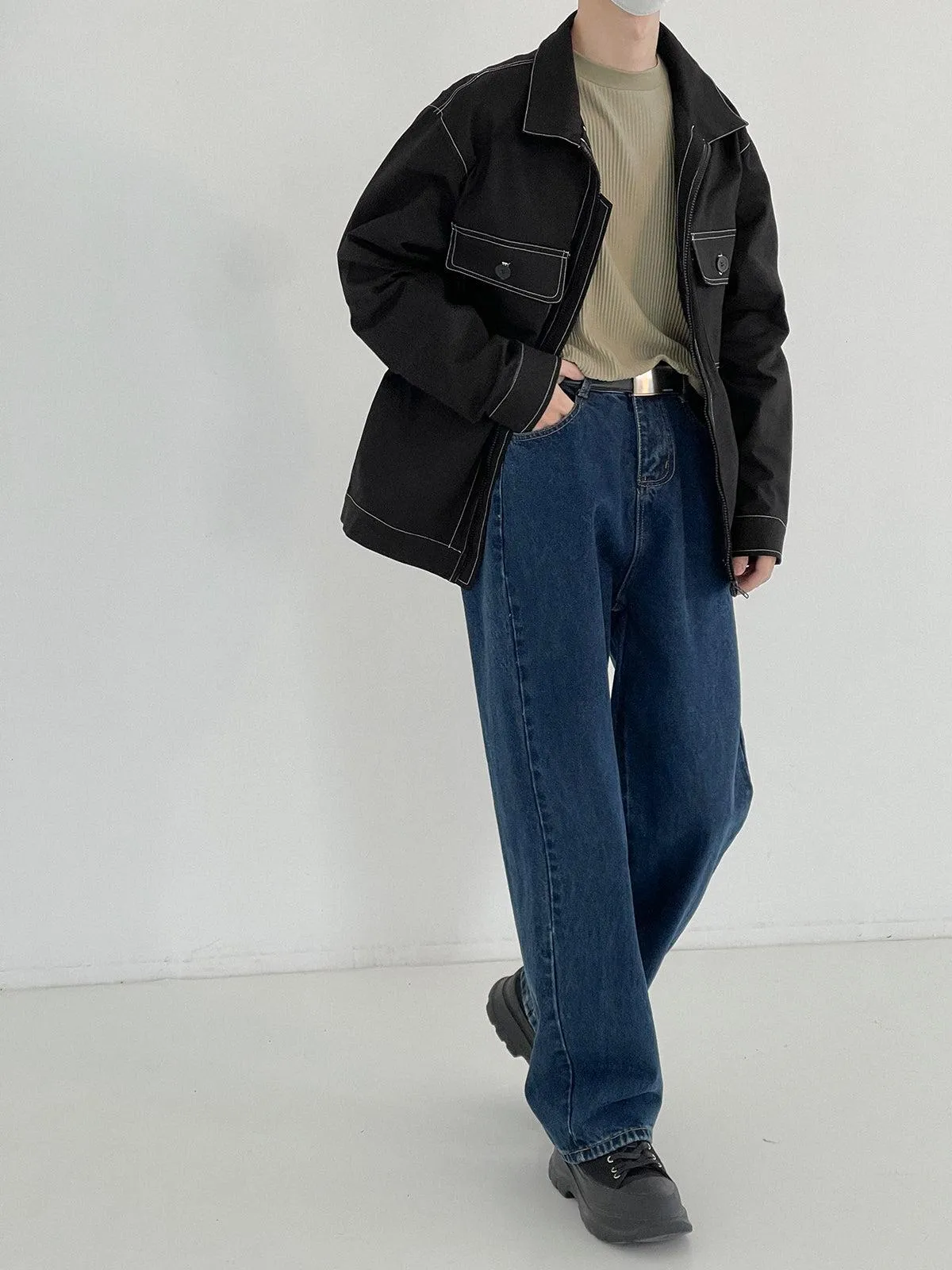 Zhou Essential Piped Double Pocket Jacket