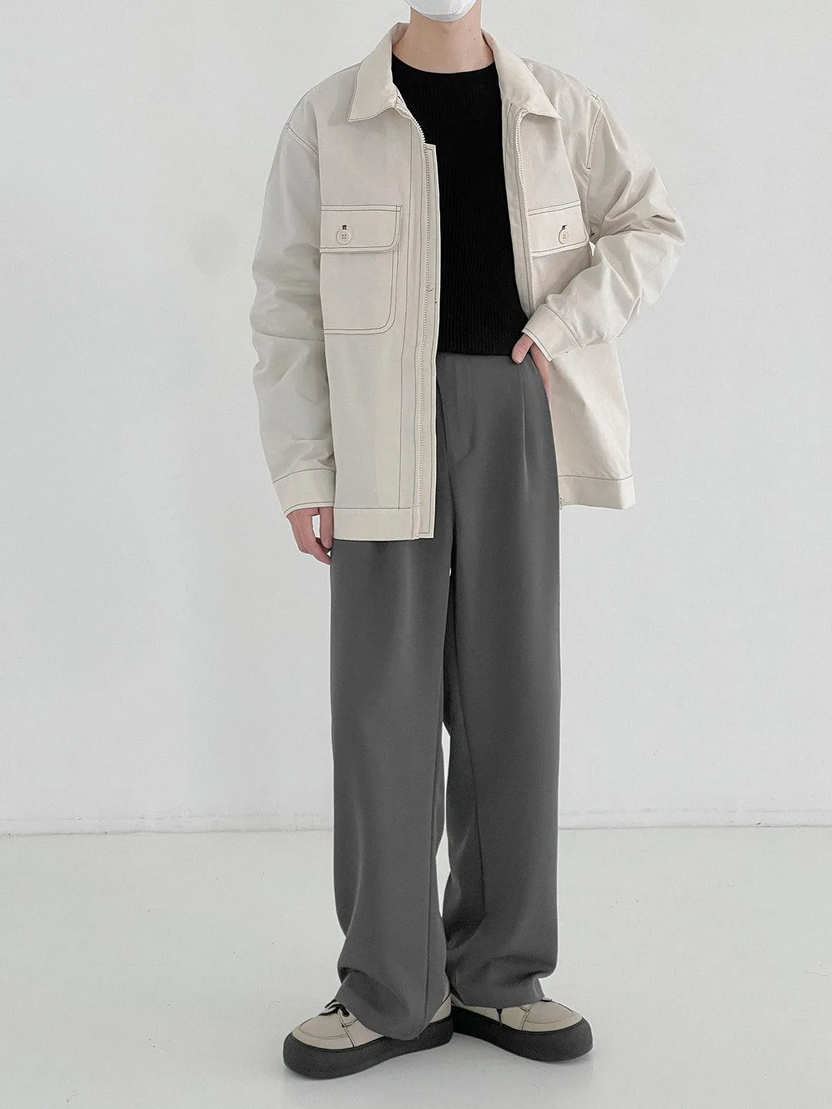 Zhou Essential Piped Double Pocket Jacket